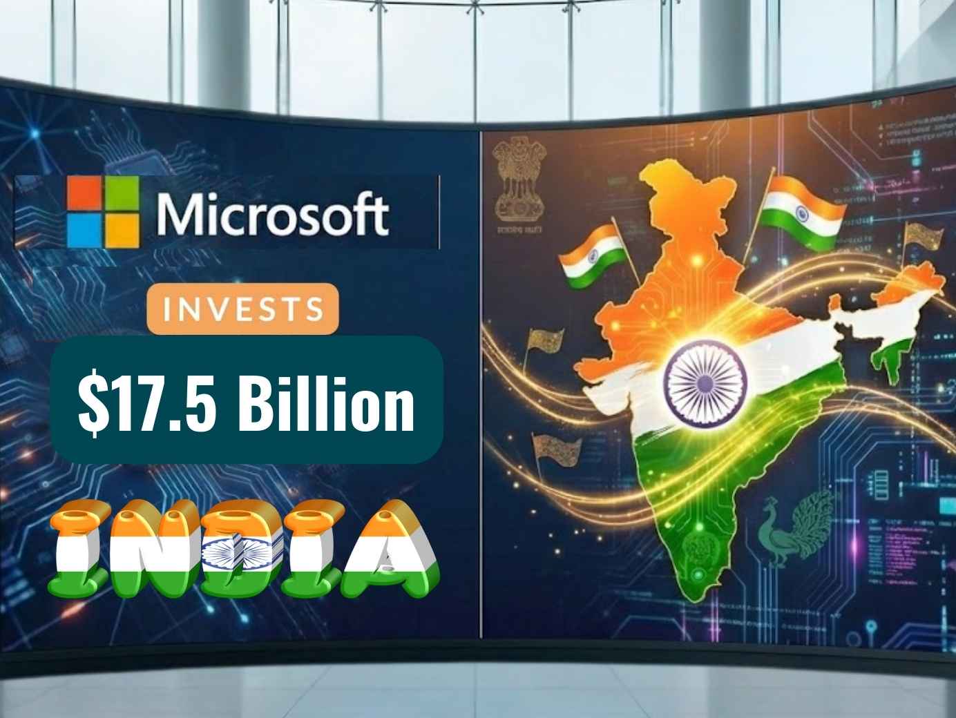 Microsoft Invests $17.5 Billion in India