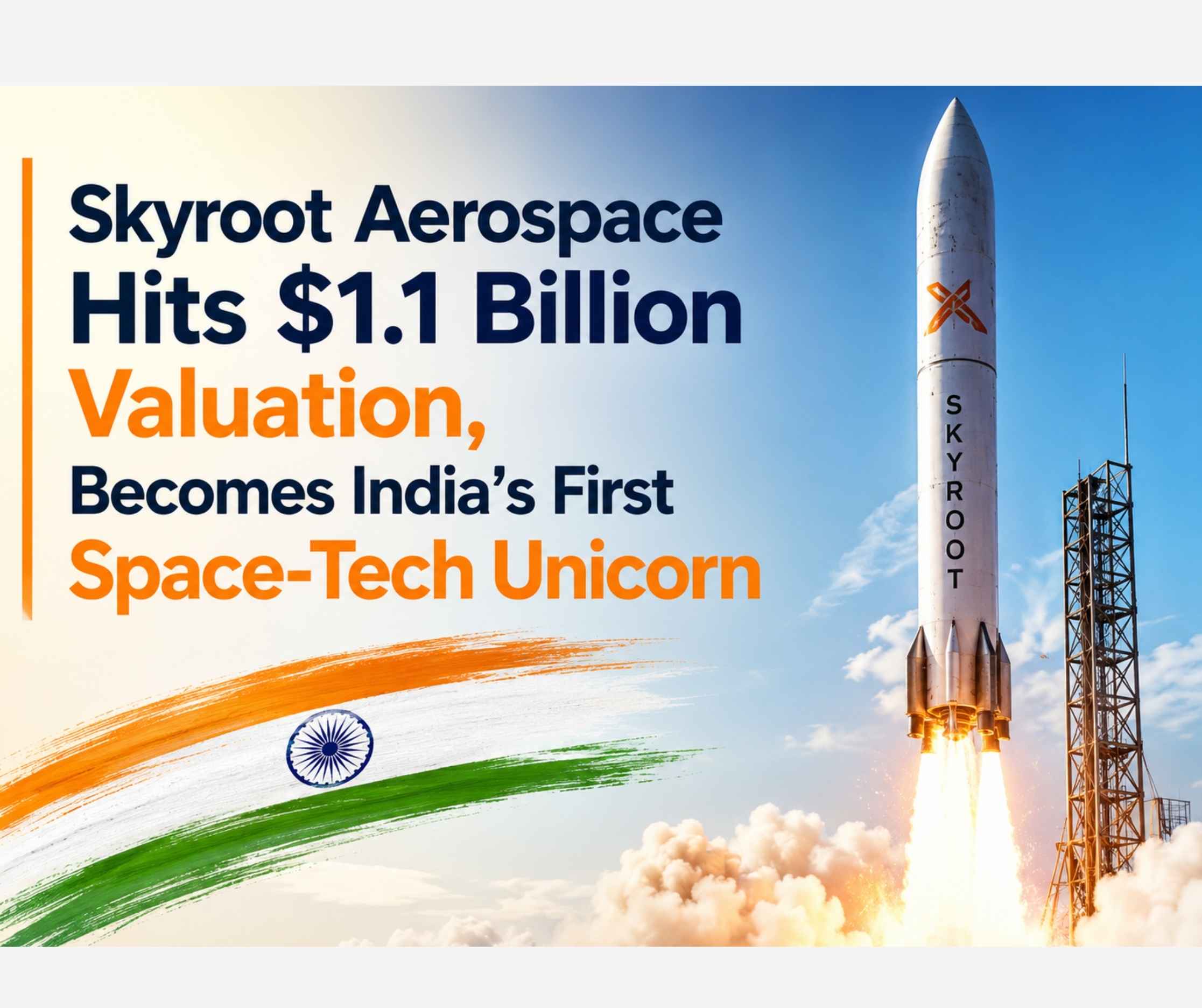 Skyroot Aerospace Hits $1.1 Billion Valuation