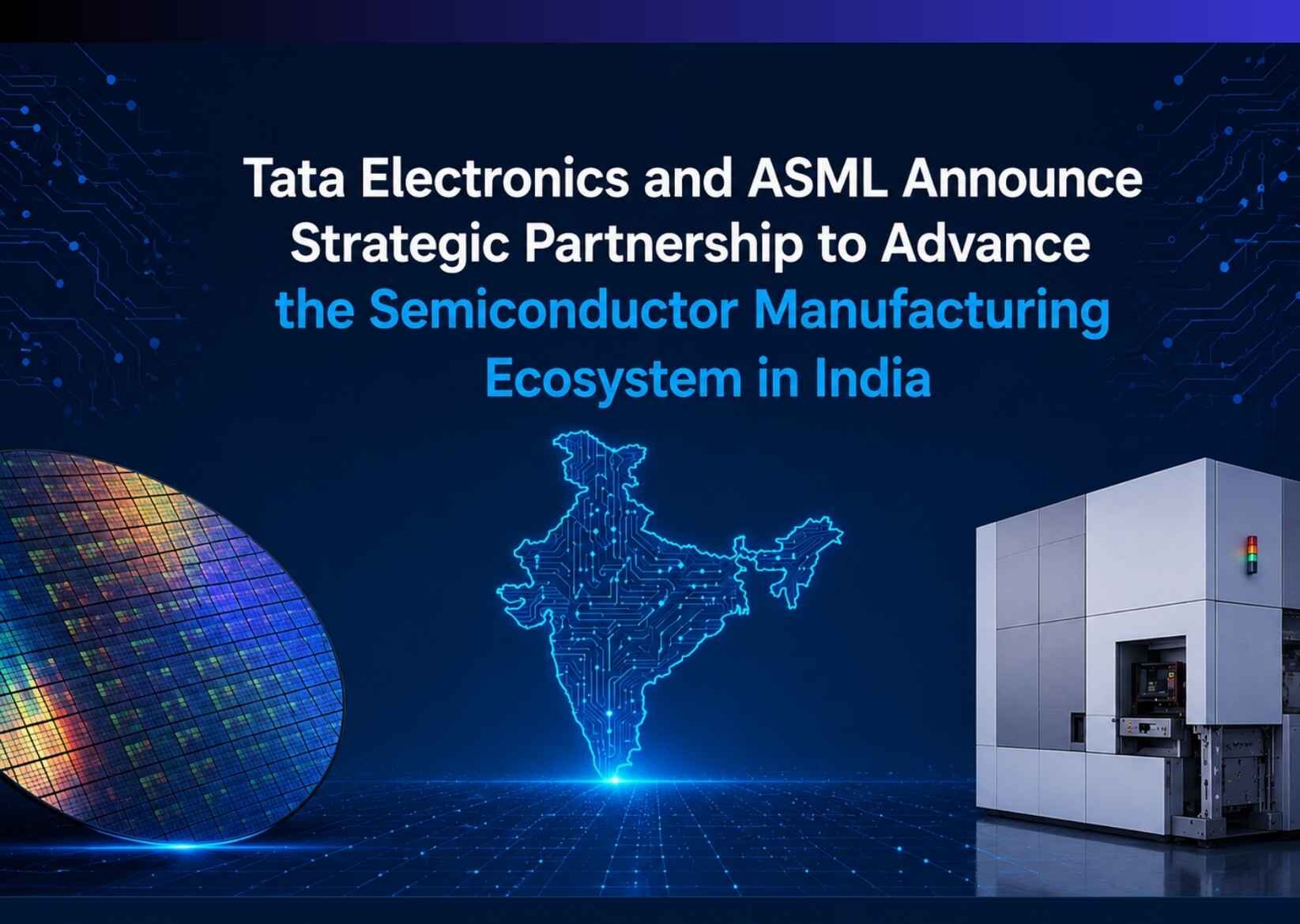 Tata Electronics and ASML Sign MoU to Build India's First 300mm Semiconductor Fab