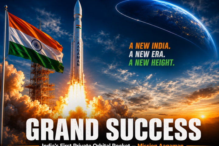 Skyroot Vikram-1 launch success — Vikram-1 rocket lifts off on Mission Aagaman from Sriharikota July 2026