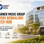 Warner Music Group Bengaluru Tech Hub building exterior with WMG logo